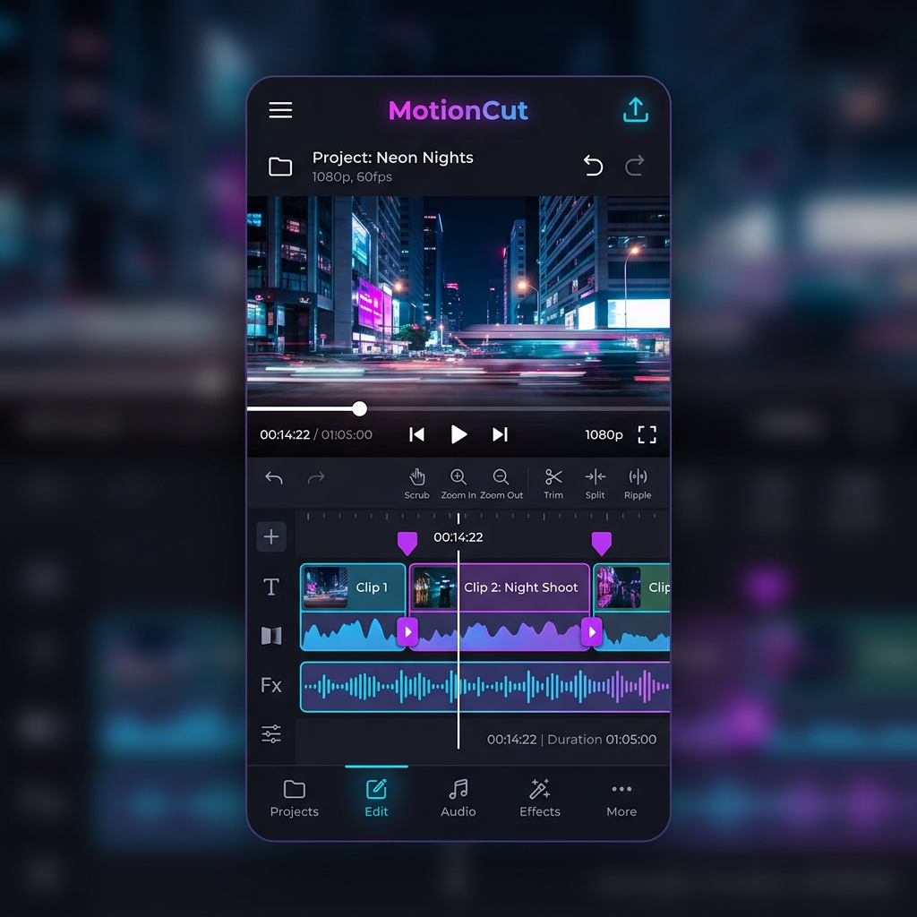 MotionCut App Interface
